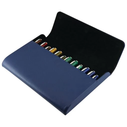 Pineider Genuine Italian Leather Pen Case, 12 Pens - Image 3