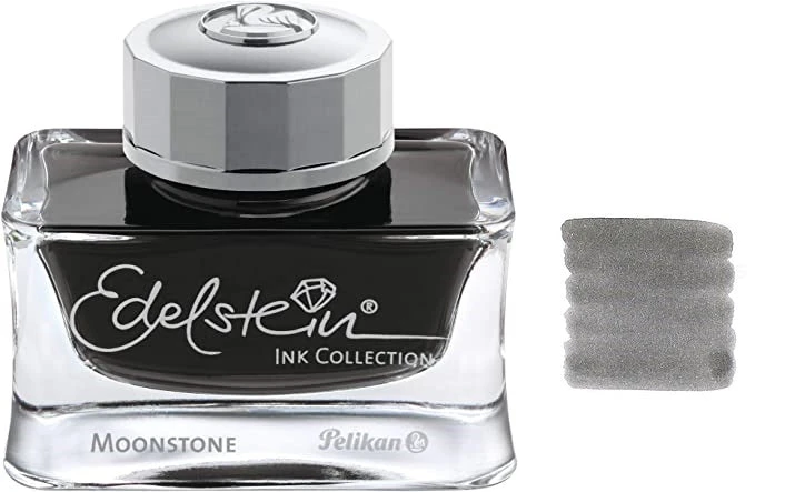 Pelikan Edelstein Fountain Pen Ink Bottle, 50ml, Moonstone 3 Pelikan Edelstein Fountain Pen Ink Bottle, 50ml, Moonstone