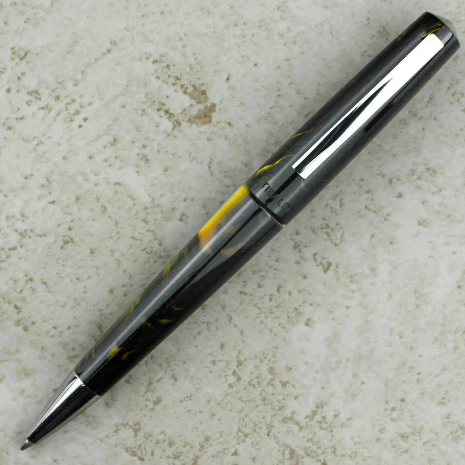 Tibaldi Infrangibile Ballpoint Pen, Black & Gold 3 Tibaldi Infrangibile Ballpoint Pen, Black & Gold