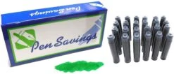 24 Standard International Short Fountain Pen Ink Cartridges, Irish Green