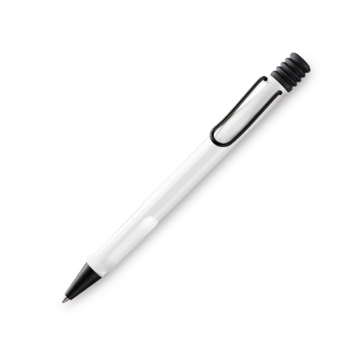 Lamy Safari Retro Edition Ballpoint Pen, White & Black