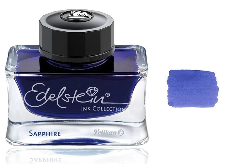 Pelikan Edelstein Fountain Pen Ink Bottle, 50ml, Sapphire Blue 3 Pelikan Edelstein Fountain Pen Ink Bottle, 50ml, Sapphire Blue