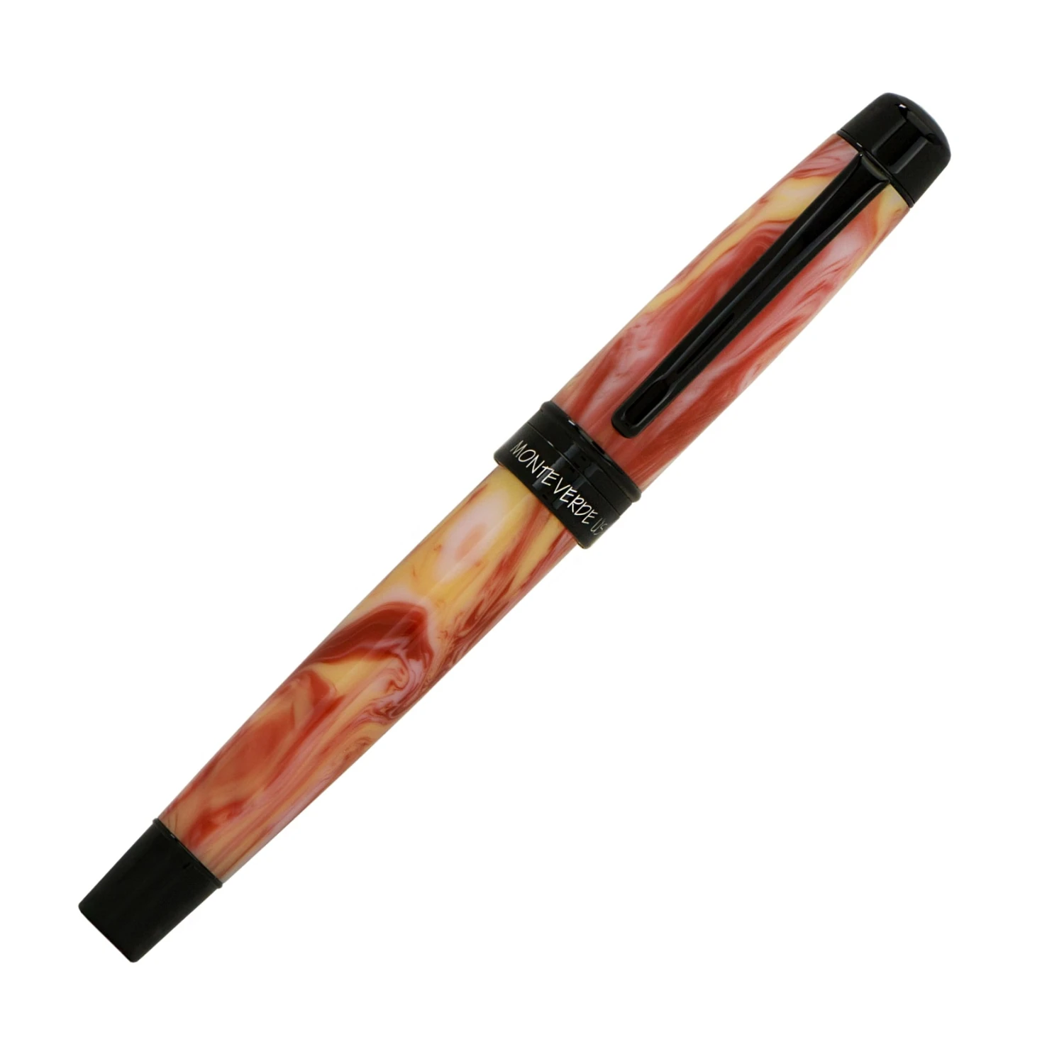 Monteverde Prima Fountain Pen, Red Swirl 4 Monteverde Prima Fountain Pen, Red Swirl - Image 2