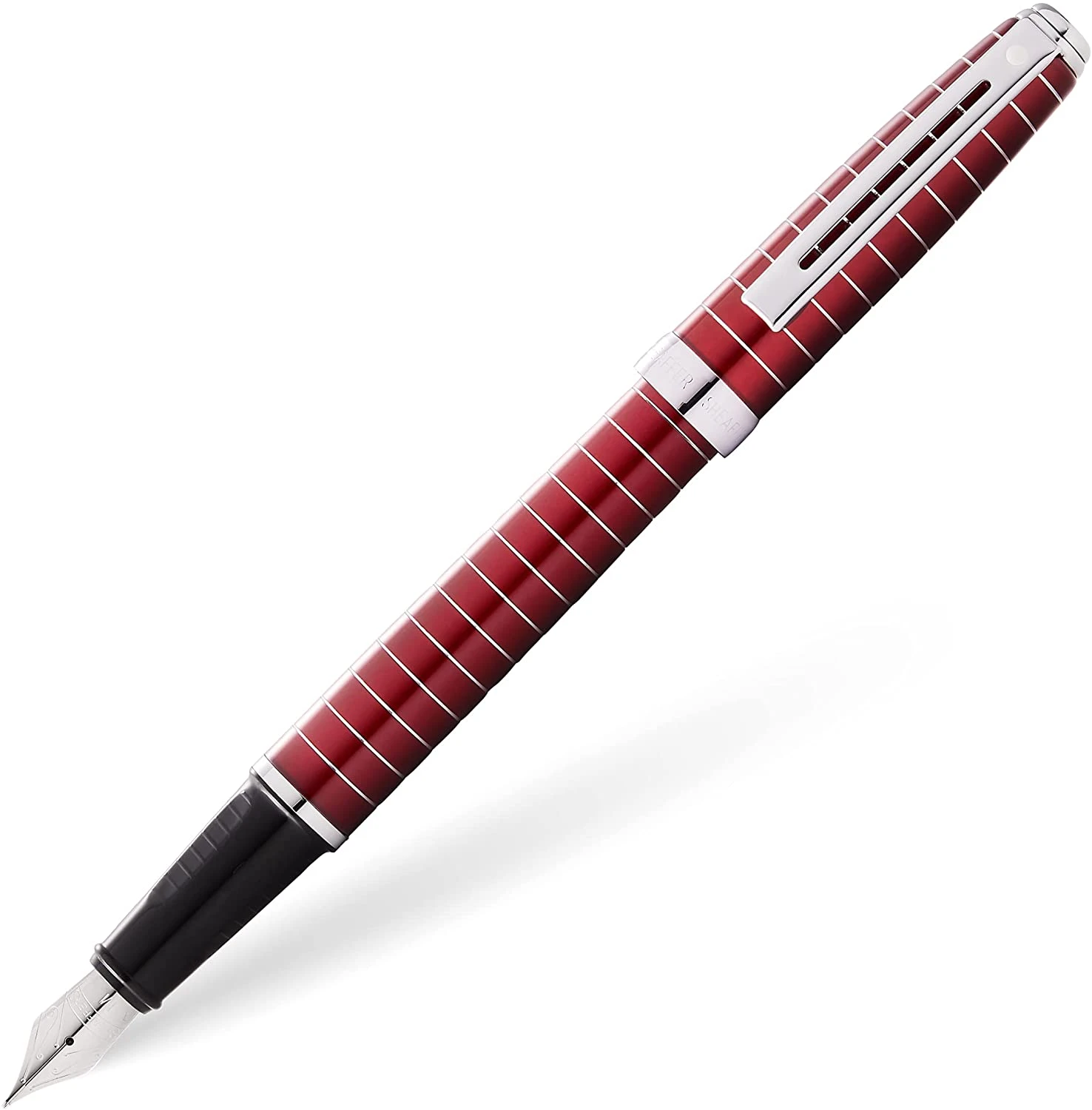 Sheaffer Prelude Fountain Pen, Merlot Lacquer & Chrome 3 Sheaffer Prelude Fountain Pen, Merlot Lacquer & Chrome