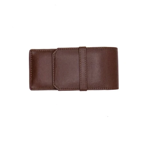 Triple Genuine Leather Pen Case - Image 3