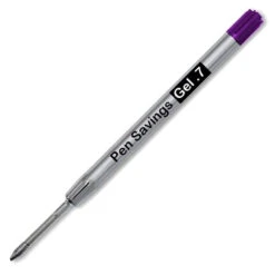 Parker Style Ballpoint Pen Refills, GEL Ink, .7mm, Purple Ink