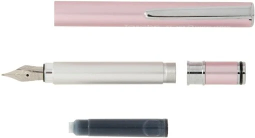 Ohto Tasche Pocket Fountain Pen, Pink - Image 3