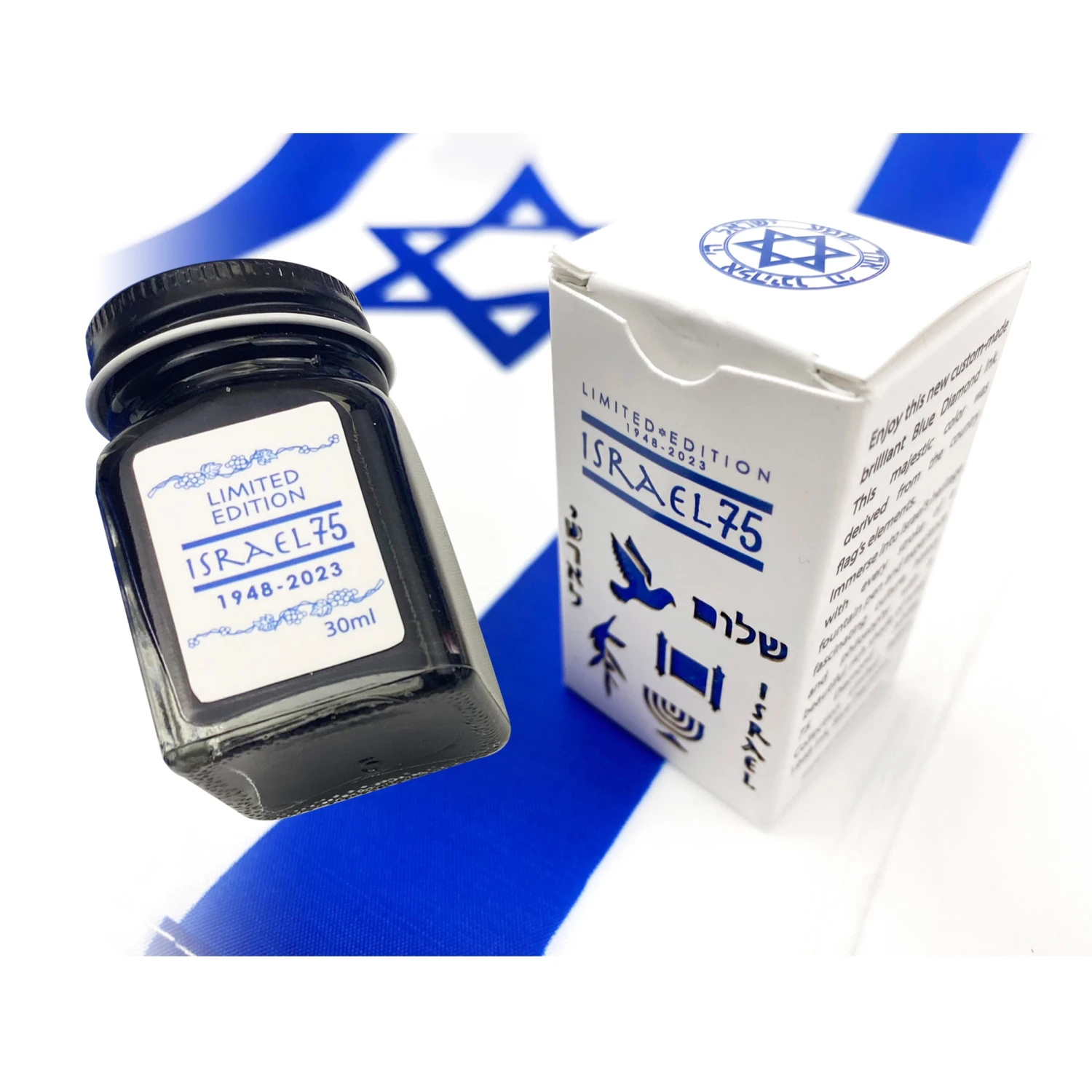 Conklin Israel 75th Anniversary Limited Edition Diamond Jubilee Fountain Pen Ink Bottle 4 Conklin Israel 75th Anniversary Limited Edition Diamond Jubilee Fountain Pen Ink Bottle - Image 2