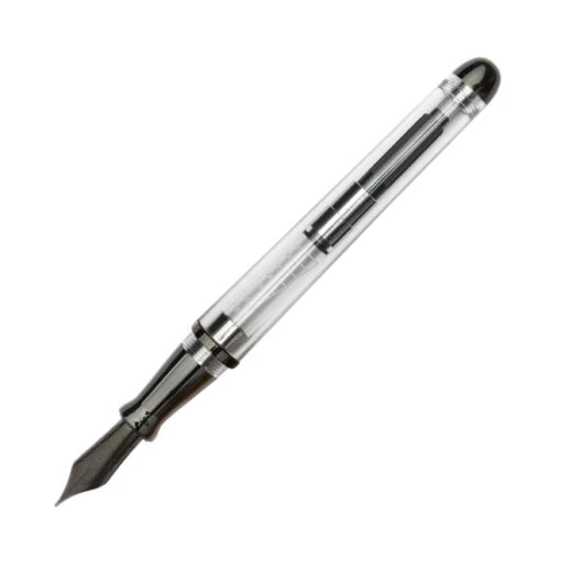 Pineider Avatar UR Demo Black Trim Clear Fountain Pen, Medium