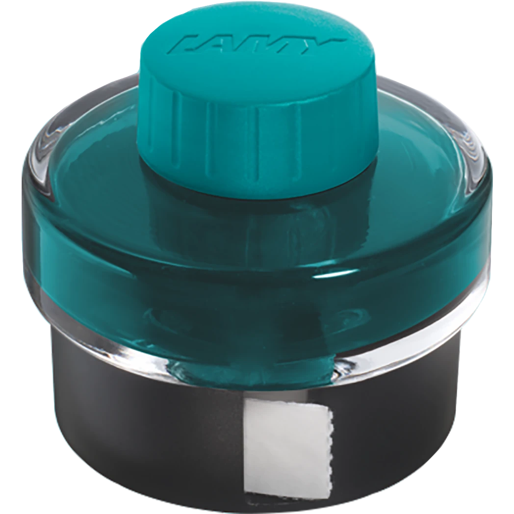 Lamy 50ml Fountain Pen Ink Bottle With Blotter Paper, Turmaline 3 Lamy 50ml Fountain Pen Ink Bottle With Blotter Paper, Turmaline