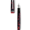 Tibaldi N60 Ruby Red Resin Fountain Pen, Palladium Trim, Medium Nib 2 Tibaldi N60 Ruby Red Resin Fountain Pen, Palladium Trim, Medium Nib -Office Supplie Store N60 227 FP