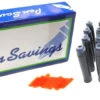 24 Standard International Short Fountain Pen Ink Cartridges, Sunset Orange 2 24 Standard International Short Fountain Pen Ink Cartridges, Sunset Orange -Office Supplie Store Orange