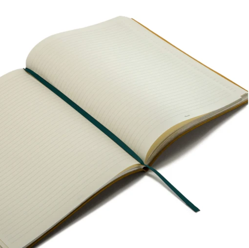 Pineider Notes Milano Leather Notebook, Midnight Black, Lined Ivory Paper - Image 2