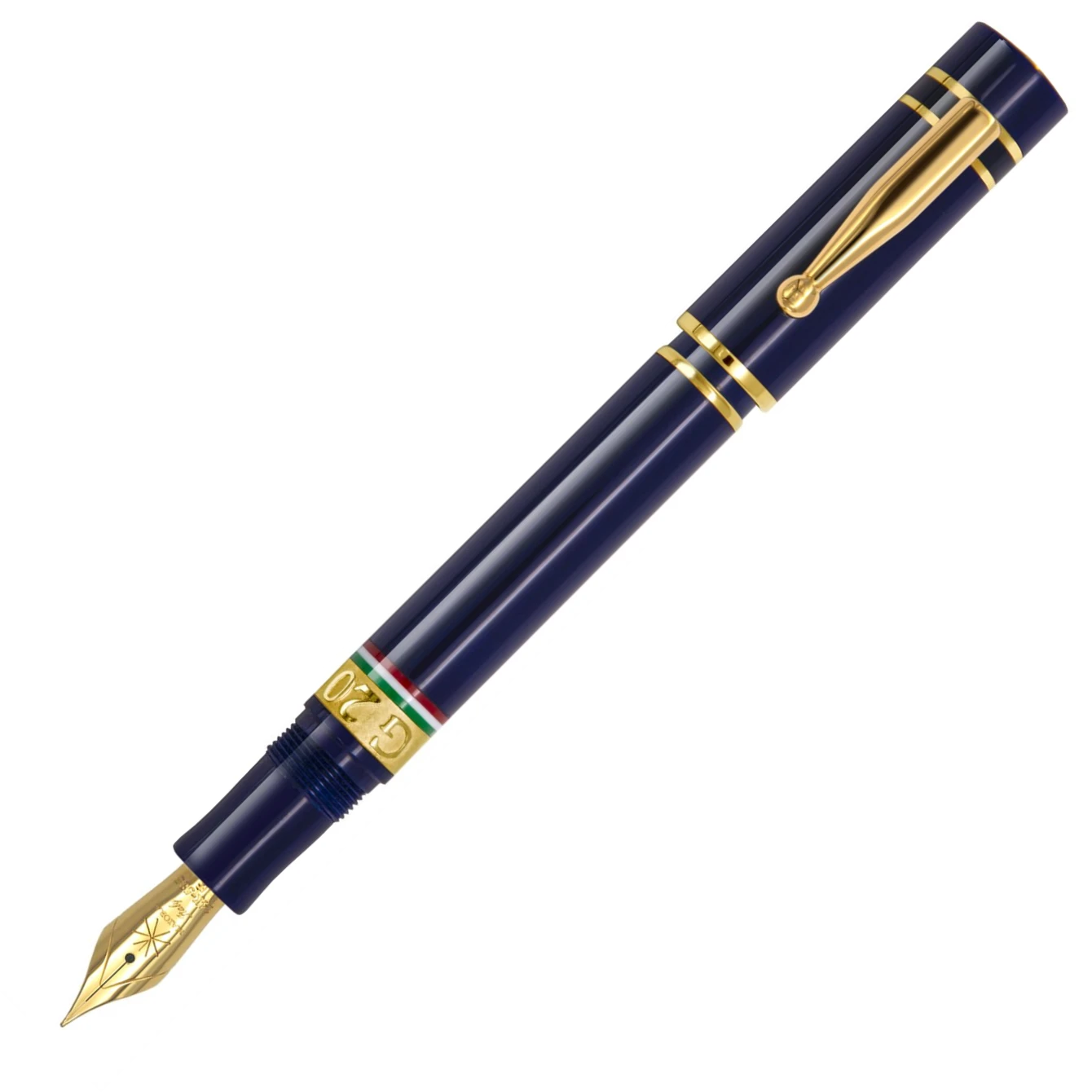 Maiora G20 Limited Edition Fountain Pen, Navy Blue & Gold 3 Maiora G20 Limited Edition Fountain Pen, Navy Blue & Gold