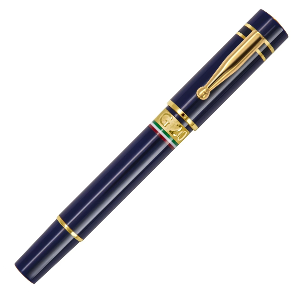 Maiora G20 Limited Edition Fountain Pen, Navy Blue & Gold 4 Maiora G20 Limited Edition Fountain Pen, Navy Blue & Gold - Image 2