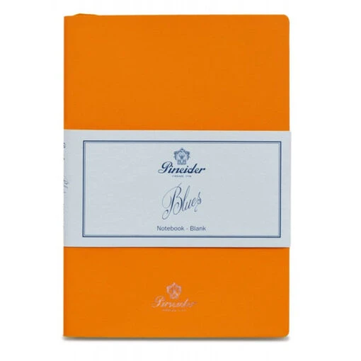 Pineider Blues Notebook, A5, 192 Blank Pages, 55gr Paper, Orange