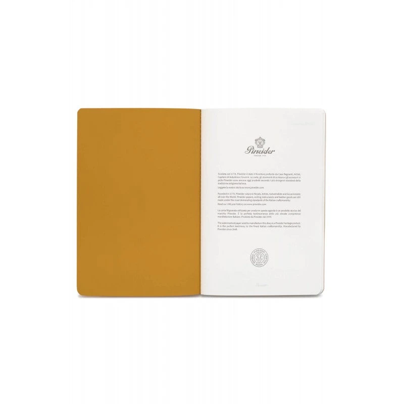 Pineider Notes Jazz Notebook, 80 Pages, 80 Gr Blank White Paper, Yellow 5 Pineider Notes Jazz Notebook, 80 Pages, 80 Gr Blank White Paper, Yellow - Image 3