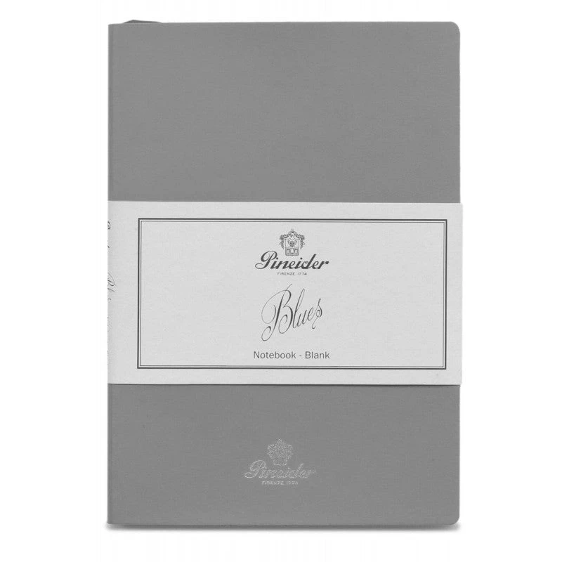 Pineider Blues Notebook, A5, 192 Blank Pages, 55gr Paper, Pearl Grey 3 Pineider Blues Notebook, A5, 192 Blank Pages, 55gr Paper, Pearl Grey
