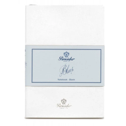Pineider Blues Notebook, A5, 192 Blank Pages, 55gr Paper, White