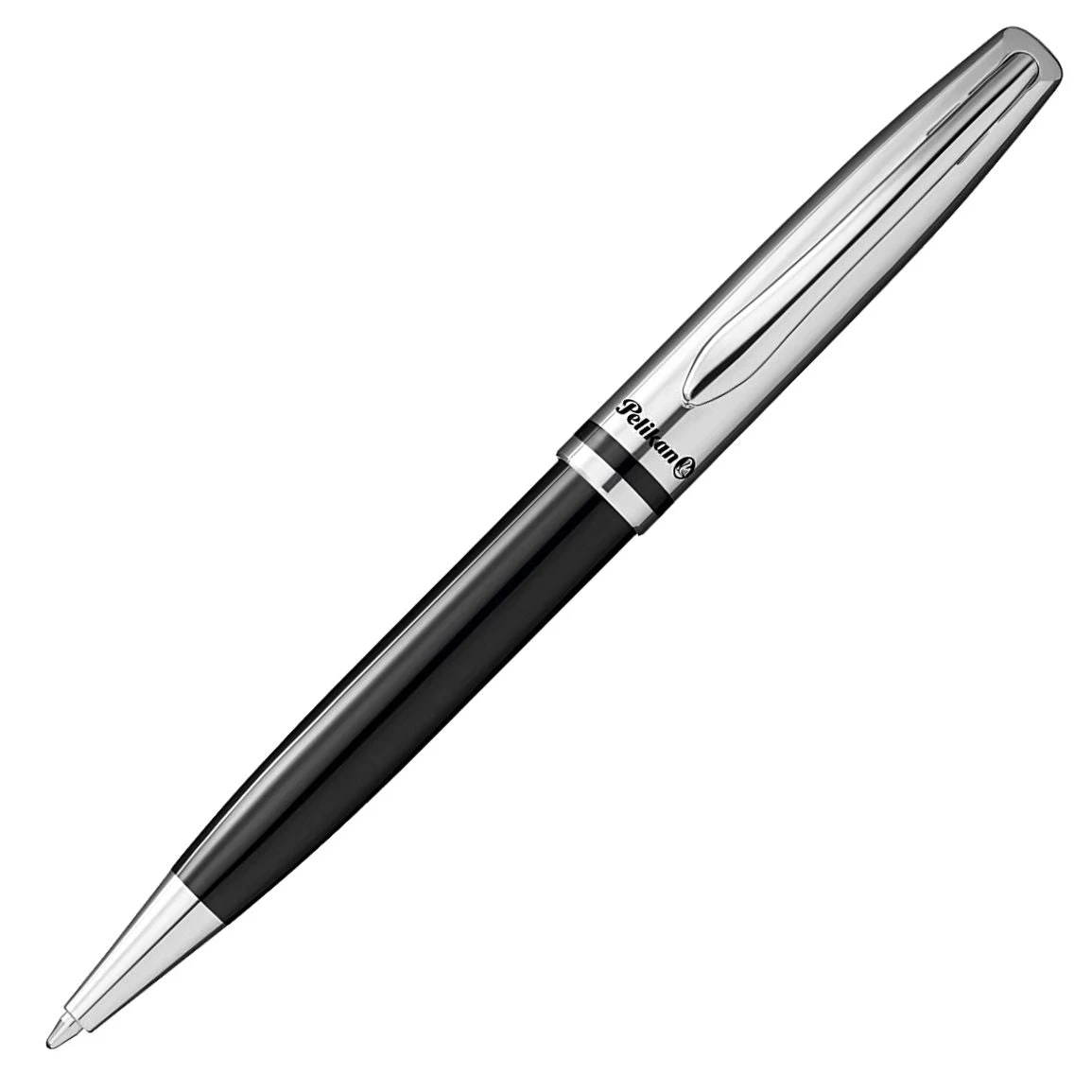 Pelikan Jazz Classic Ballpoint Pen, Black & Chrome 3 Pelikan Jazz Classic Ballpoint Pen, Black & Chrome