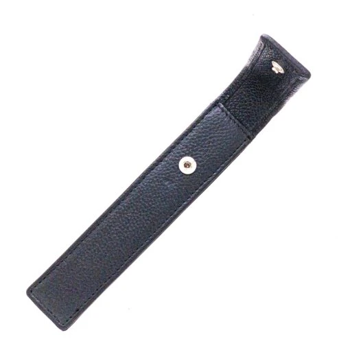 Cross® Cross Single Leather Pen Case, Snap Closure, Black - Image 2