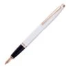 Cross® Cross Calais Fountain Pen, White & Rose Gold, Medium Nib 1 Cross® Cross Calais Fountain Pen, White & Rose Gold, Medium Nib -Office Supplie Store cross 10 1817022