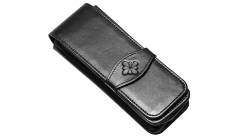 Diplomat Black Leather Pen Case, Hold 4 Pens - Image 2