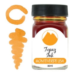 Monteverde 30ml Fountain Pen Ink Bottle, Gemstone, Topaz