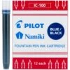 Pilot Namiki Fountain Pen Ink Cartridges, Blue/Black, 12pk 1 Pilot Namiki Fountain Pen Ink Cartridges, Blue/Black, 12pk -Office Supplie Store pbb