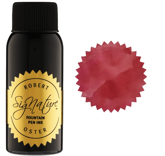 Robert Oster Fountain Pen Ink Bottle, 50ml, Lipstick Red 3 Robert Oster Fountain Pen Ink Bottle, 50ml, Lipstick Red