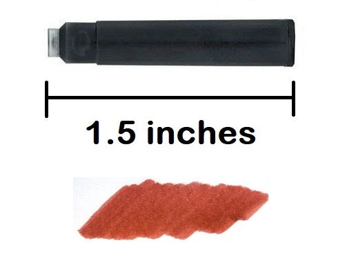 24 Standard International Short Fountain Pen Ink Cartridges, Dragon Red 5 24 Standard International Short Fountain Pen Ink Cartridges, Dragon Red - Image 3