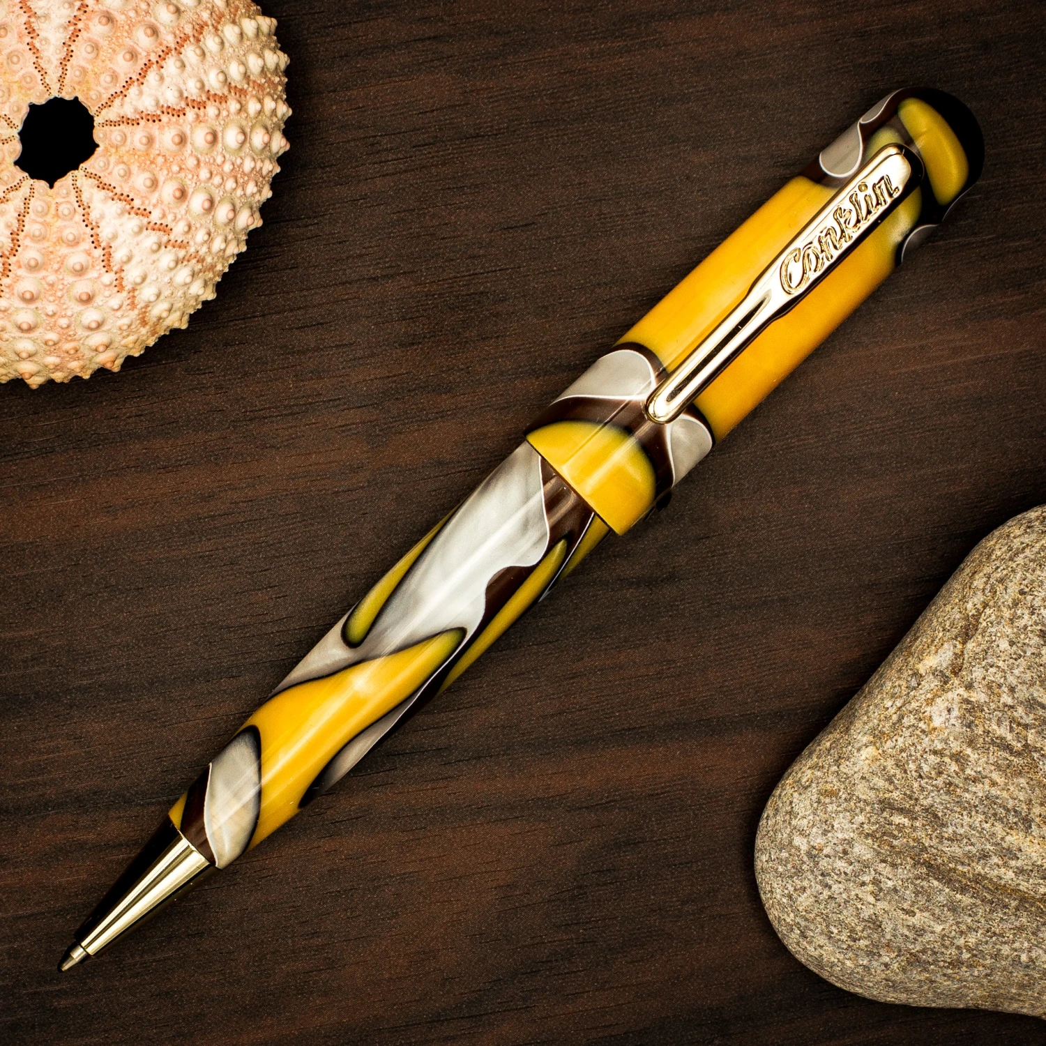 Conklin All American Ballpoint Pen, Yellowstone 3 Conklin All American Ballpoint Pen, Yellowstone