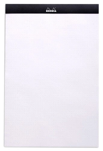 Rhodia Classic Notepads DotPad Top Staplebound 8 1/4 X 12 1/2 Dot Grid Black 80 Sheets 4 Rhodia Classic Notepads DotPad Top Staplebound 8 1/4 X 12 1/2 Dot Grid Black 80 Sheets - Image 2