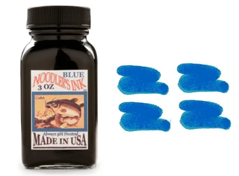 Noodlers Fountain Pen Ink Bottle - Standard Blue 3 Noodlers Fountain Pen Ink Bottle - Standard Blue